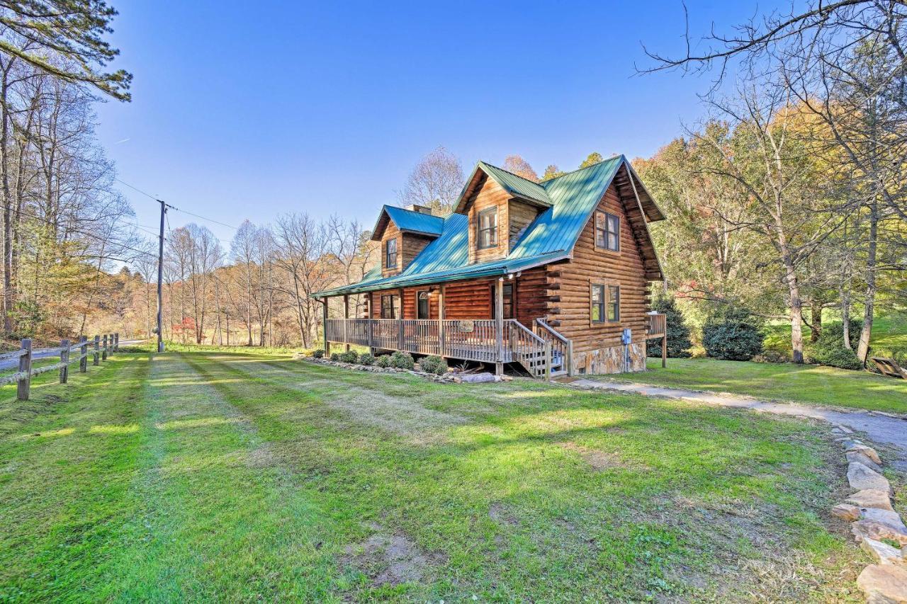 Creekside Bryson City Cabin With Private Hot Tubヴィラ エクステリア 写真