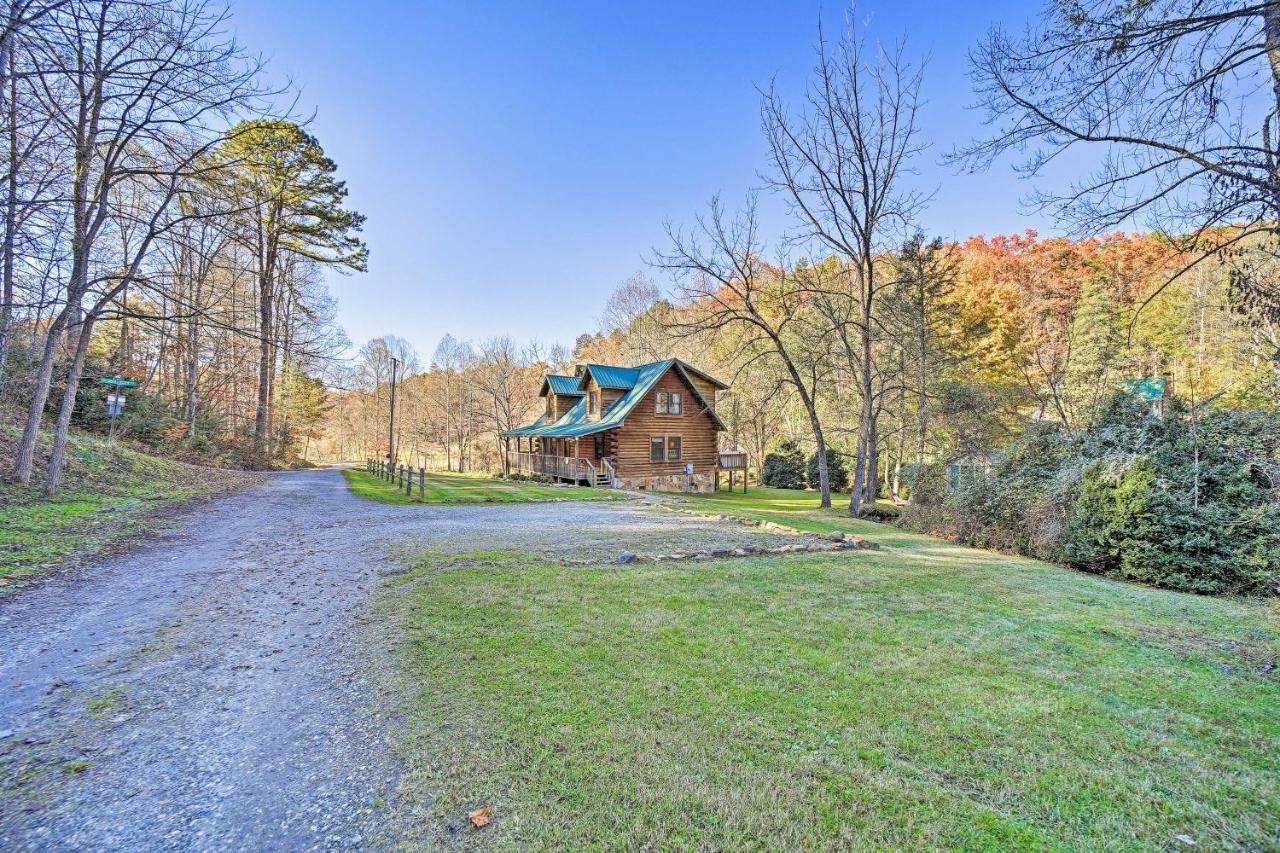 Creekside Bryson City Cabin With Private Hot Tubヴィラ エクステリア 写真